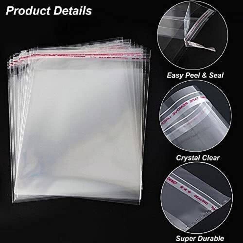 Clear Adhesive Packaging Bag OPP Bags, Many Sizes - Διάφανα Σακουλάκια Συσκευασίας Αυτοκόλλητα