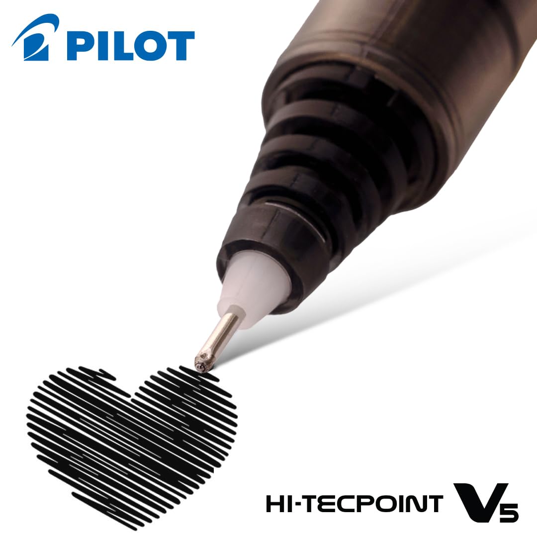 Pilot V5 Hi-Tecpoint Rollerball Pen 0.5mm Assorted Colors - Στυλό Rollerball 7 Χρώματα