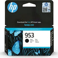 HP 953 ink cartridge packaging with butterfly design on a black background