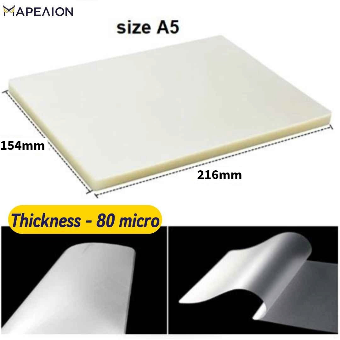 Laminating Film A3/A4/A5/A6 Sizes, Sheets for Laminator Machine - Φύλλα Πλαστικοποίησης