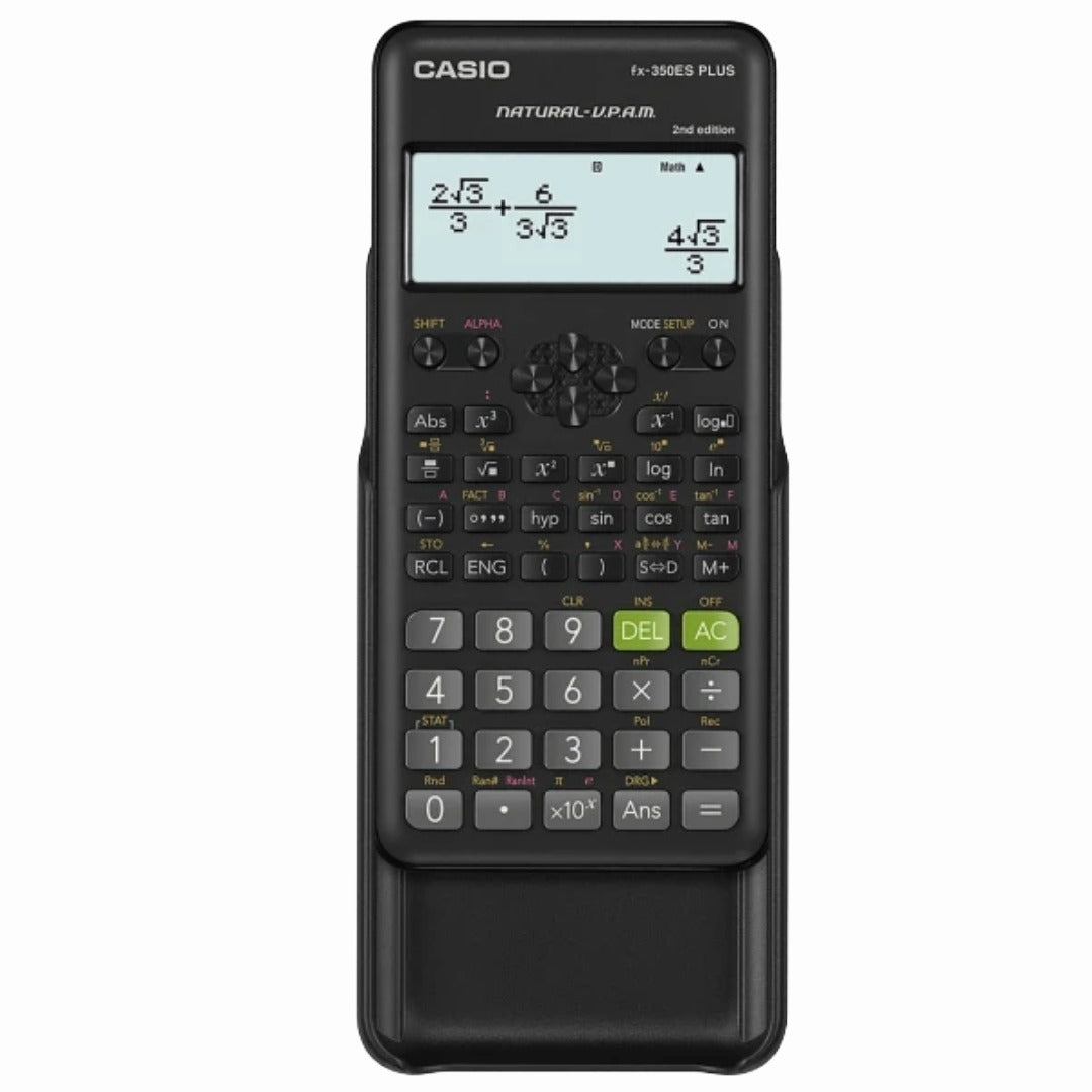 Casio FX-350ES Plus SCIENTIFIC CALCULATOR, Αριθμομηχανή Casio Επιστημονική FX-350ES Plus 2nd edition, ΥΠΟΛΟΓΙΣΤΙΚΗ ΜΗΧΑΝΗ ΓΙΑ ΕΞΕΤΑΣΕΙΣ ΓΥΜΝΑΣΙΟ ΛΥΚΕΙΟ