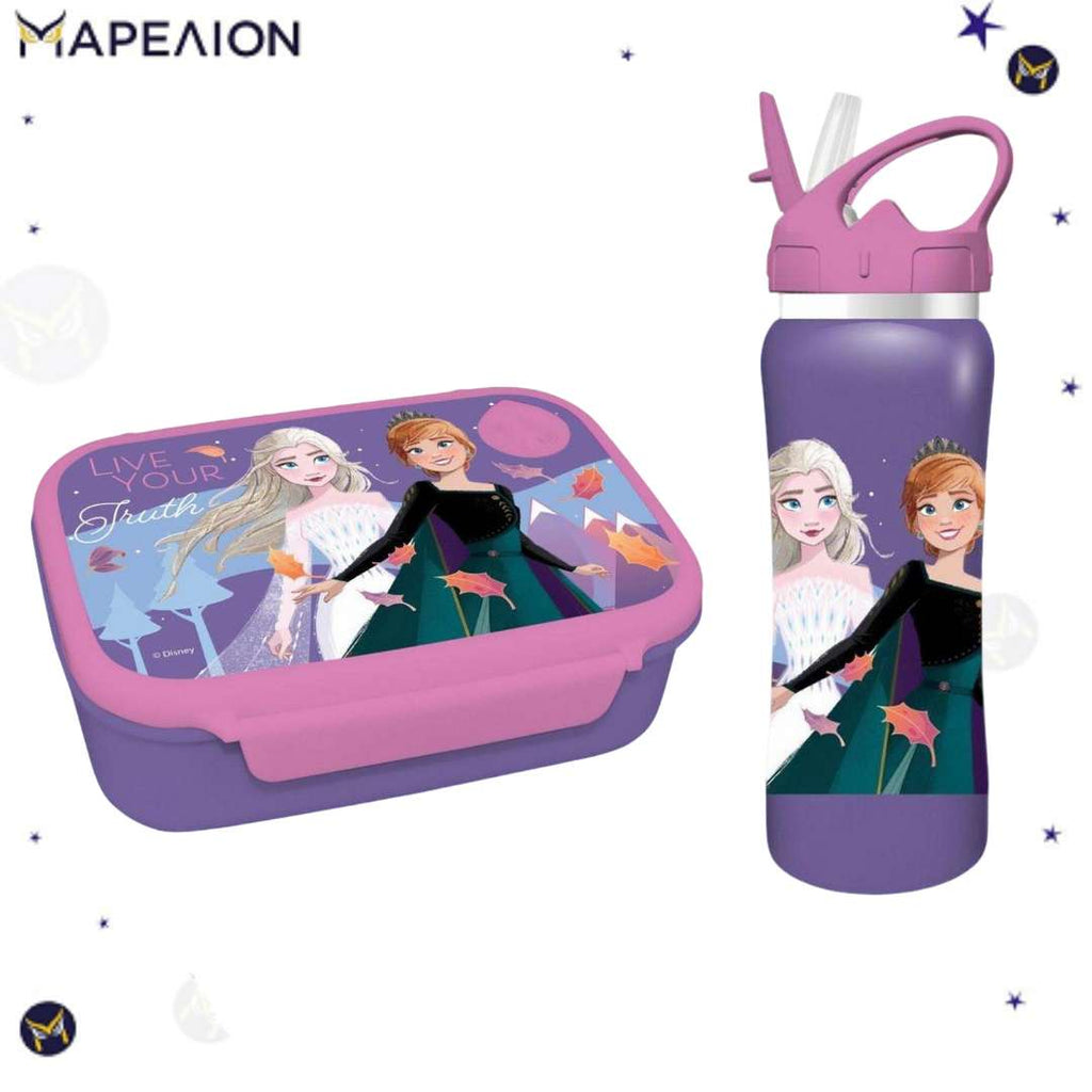 Σετ Φαγητού Παγούρι Τάπερ Frozen - Φαγητοδοχείο Lunch Box and Canteen Set Frozen
