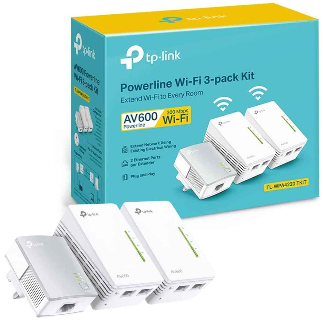 TP-LINK POWERLINE WPA 4220T KIT AV600 EXTENDER KIT(3 PCS)
