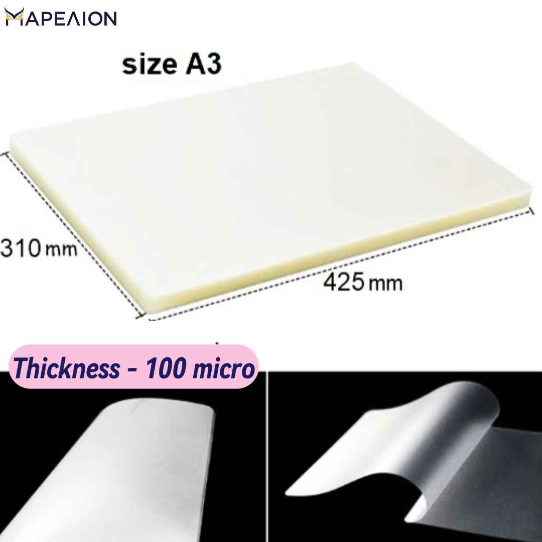 Laminating Film A3/A4/A5/A6 Sizes, Sheets for Laminator Machine - Φύλλα Πλαστικοποίησης