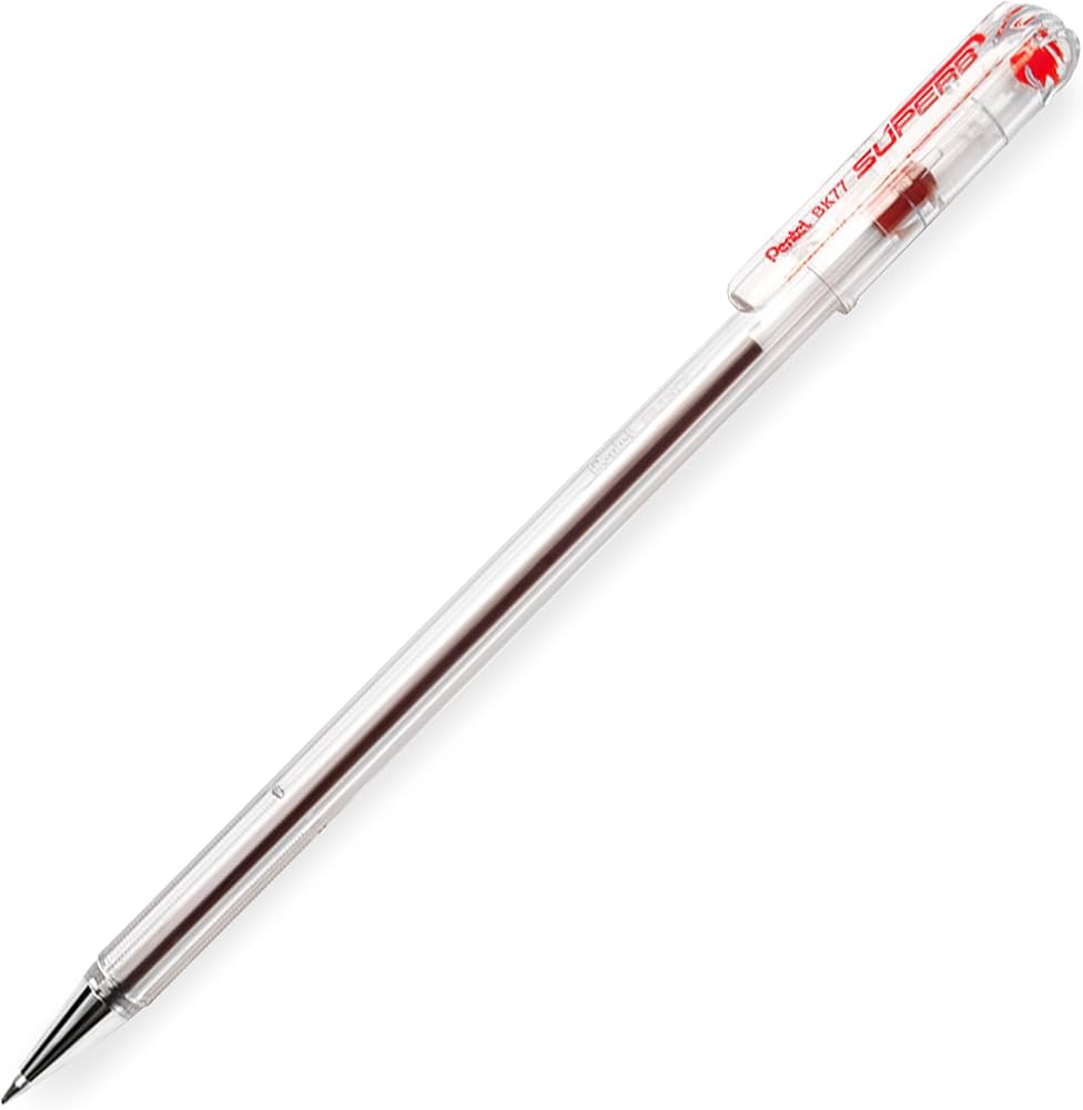 Pentel Superb Ballpoint Pen 0.7mm, Blue | Red | Black - BK77 - Στυλό Διαρκείας 3 Χρώματα