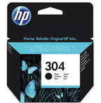 HP 304 ink cartridge packaging with butterflies on a black background