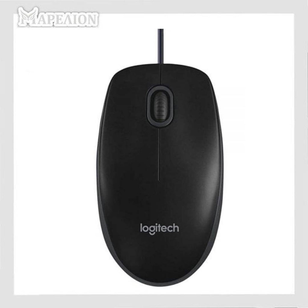 Logitech Mouse Black B100 (910-003357) - Ενσύρματο ποντίκι