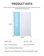 Deli A4 Spiral Soft Cover Ruled Notebook 80 / 100 Sheets - Τετράδιο Σπίραλ Γραμμές - σε 4 Χρωματισμούς