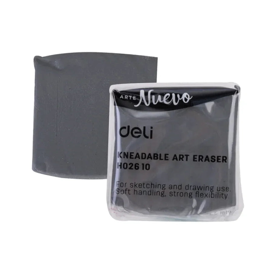 Kneadable art eraser with packaging on a white background