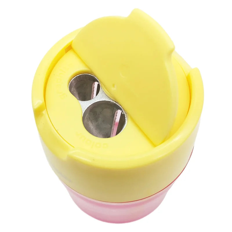 Keyroad Robby Pastel Double-Hole Pencil Sharpener 1pc - Διπλή Ξύστρα Παστέλ