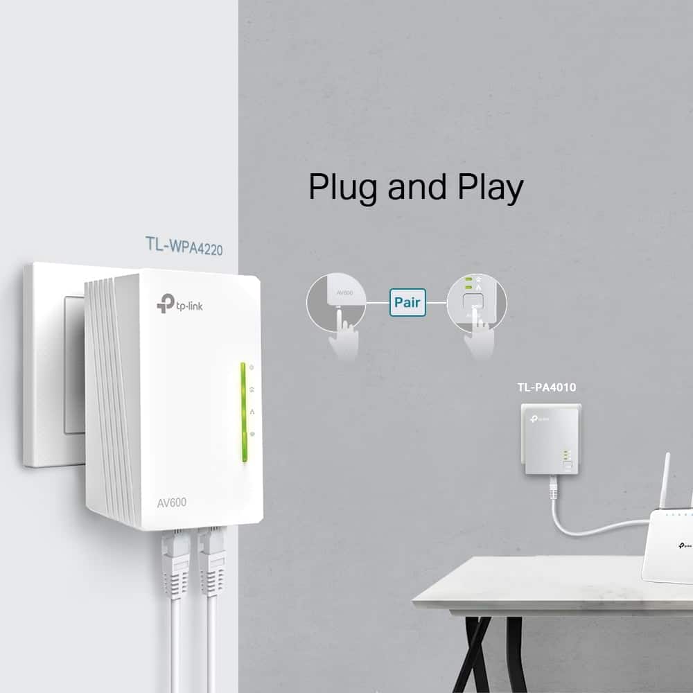 TP-LINK POWERLINE WPA 4220T KIT AV600 EXTENDER KIT(3 PCS)