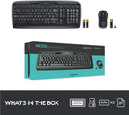 Logitech Wireless Combo Keyboard + Mouse set MK330 UK (920-003986) - Ασύρματο Πληκτρολόγιο και Ποντίκι