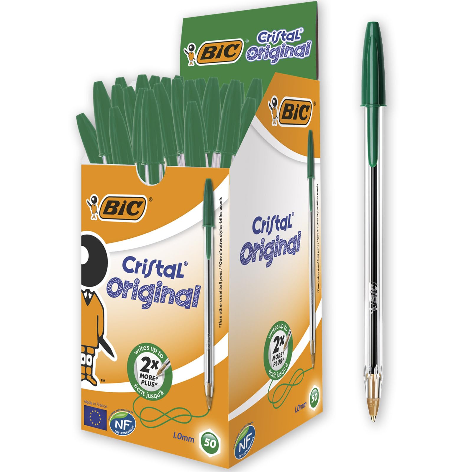 Bic Cristal Original Ballpoint Pen Medium 1.0mm - Στυλό Διαρκείας | Μπλε | Κόκκινο | Μαύρο | Πράσινο - ΧΟΝΔΡΙΚΗ ΠΩΛΗΣΗ