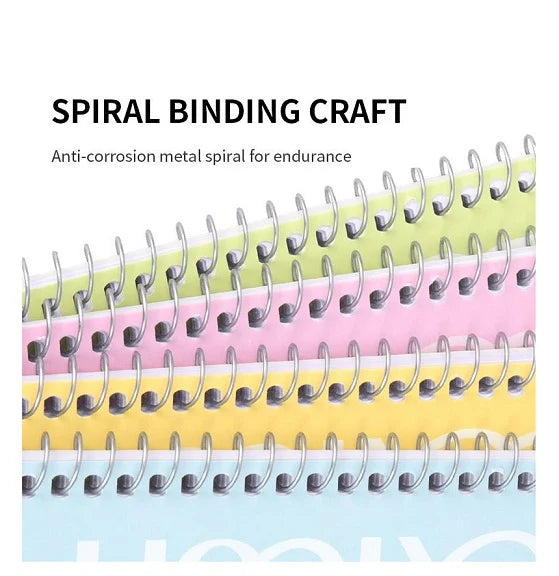Deli A5 Spiral Notebook Soft Cover, 80 Sheets - 4 Colors - Τετράδιο Σπιράλ Μαλακό Εξώφυλλο