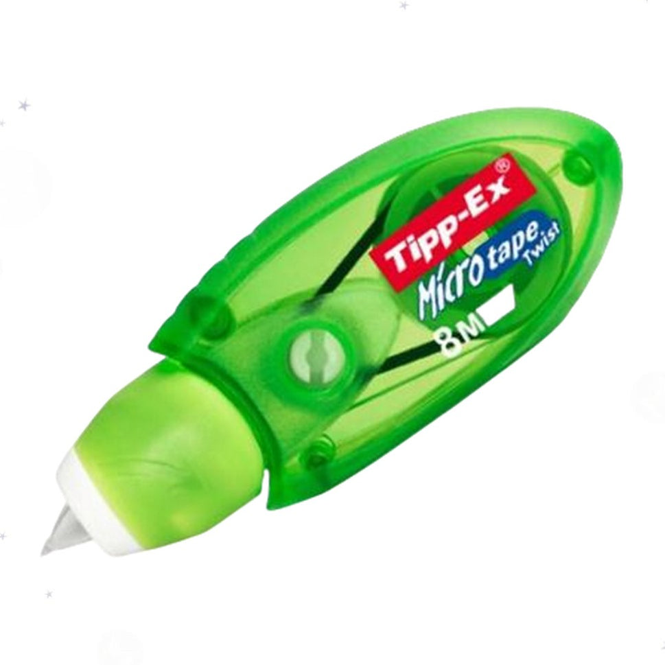 Green Tipp-Ex Micro Tape修正带 on a white background