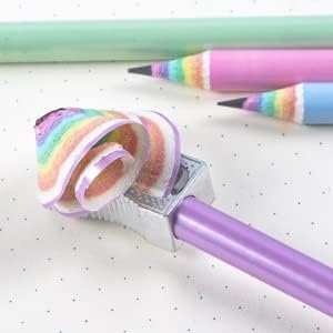 ΣΧΟΛΙΚΟ ΜΟΛΥΒΙ HB, ΟΥΡΑΝΙΟ ΤΟΞΟ , 1 τεμαχιο PURPLE RAINBOW PENCIL HB SCHOOL ΜΩΒ