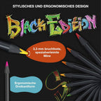 Faber-Castell Black Edition Colored Pencils 12Pcs Metal Tin - Ξυλομπογιές Μεταλλικό Κουτί