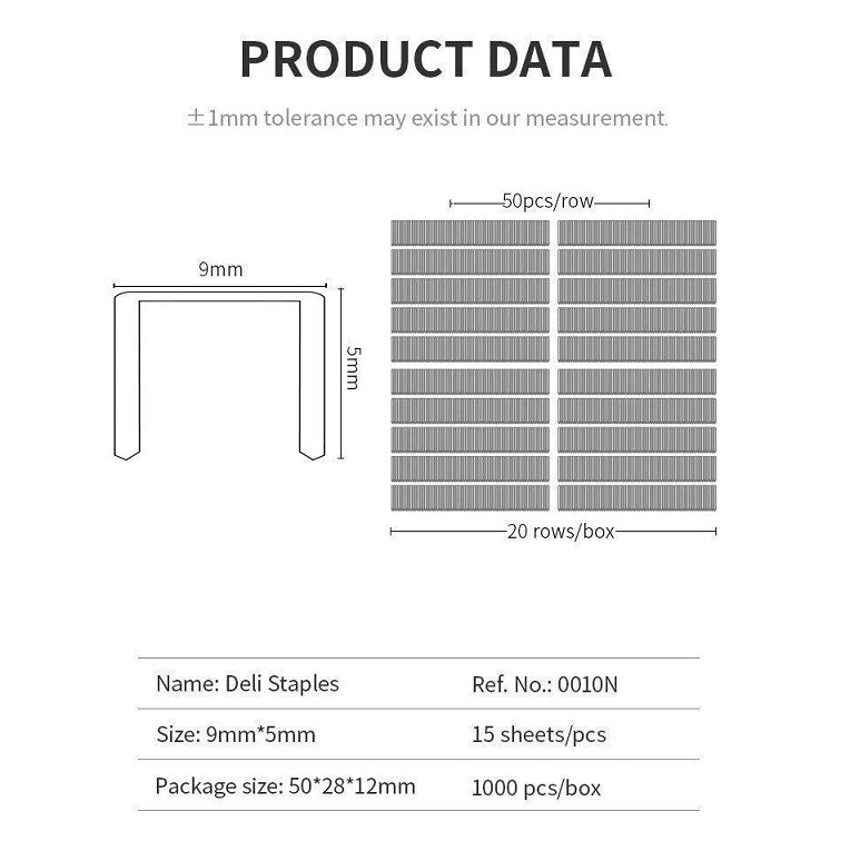 SDI Staples No.10 Pack of 1000 - Σύρματα για Συρραπτικό No.10 - ΧΟΝΔΡΙΚΗ ΠΩΛΗΣΗ