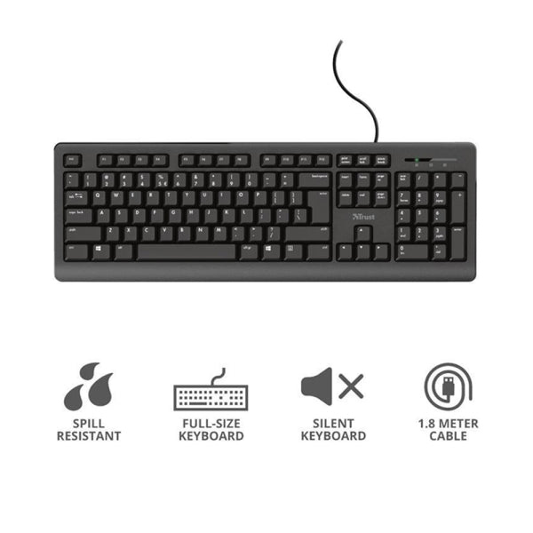 Trust Primo Keyboard GR 24148 - Ενσύρματο πληκτρολόγιο ελληνικά