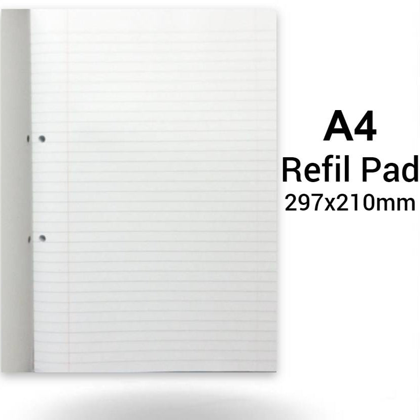 A4 refill pad with dimensions 297x210mm on a white background