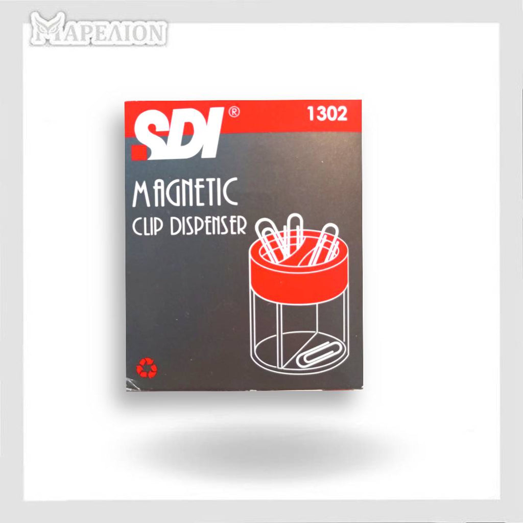 SDI Magnetic Hand Clip Dispenser Red | Blue - Θήκη Διανομής Συνδετήρων Κόκκινη
