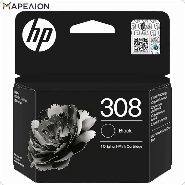 HP 308 Ink Cartridge Black ΜΕΛΑΝΙ ΕΚΤΥΠΩΤΗ