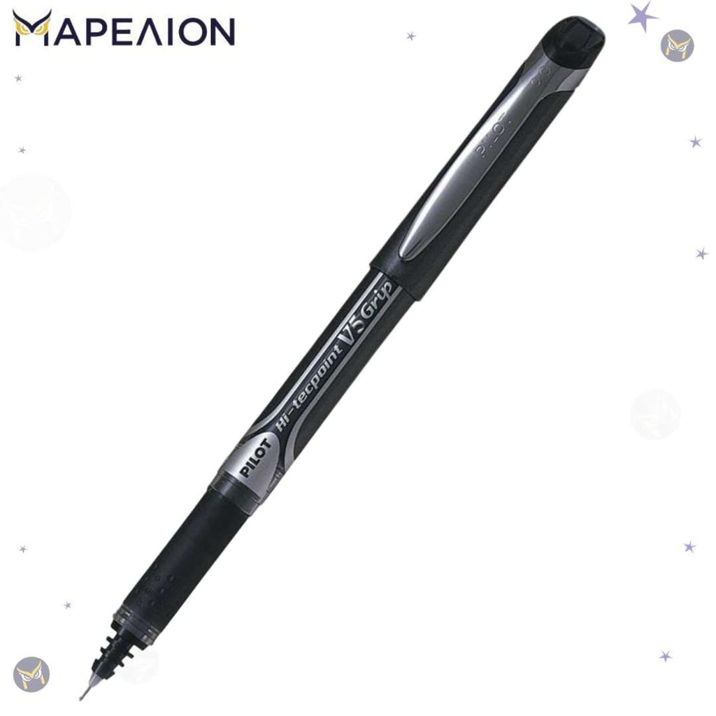 Pilot V5 | Pilot V7 , Hi-Tecpoint Grip Rollerball Pen Black , 0.5mm | 0.7mm - Στυλό Rollerball Υγρής Μελάνης Μαύρο
