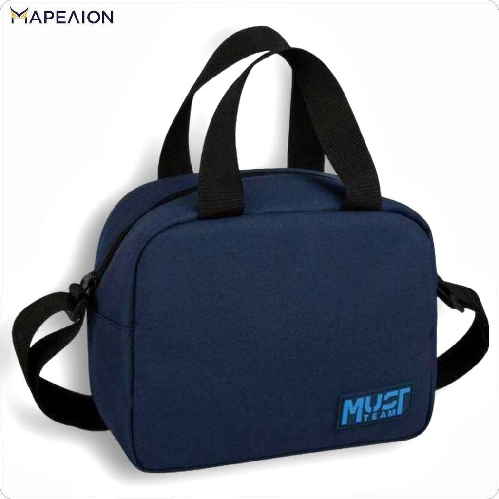 Τσαντάκι Φαγητού Lunch Bag Blue Must Team 24x19x13 - Ισοθερμικό Μπλε Σκούρο