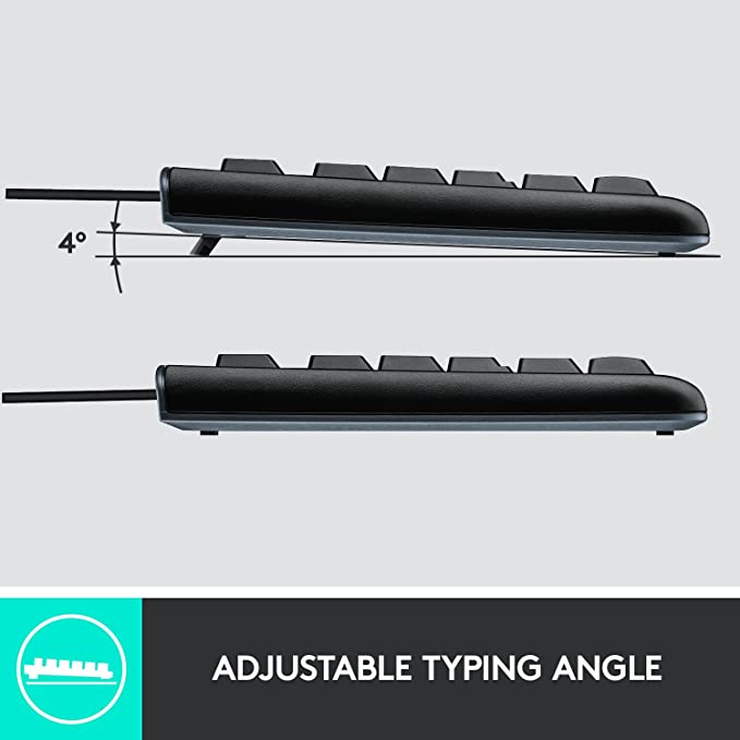 Logitech Wired Keyboard + Mouse Set Combo MK120 Greek Letters (920-002541) - Ενσύρματο Πληκτρολόγιο και Ποντίκι Ελληνικά