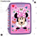 Minnie Full Pencil Case 2 Zips Must Pencil Case Double Full