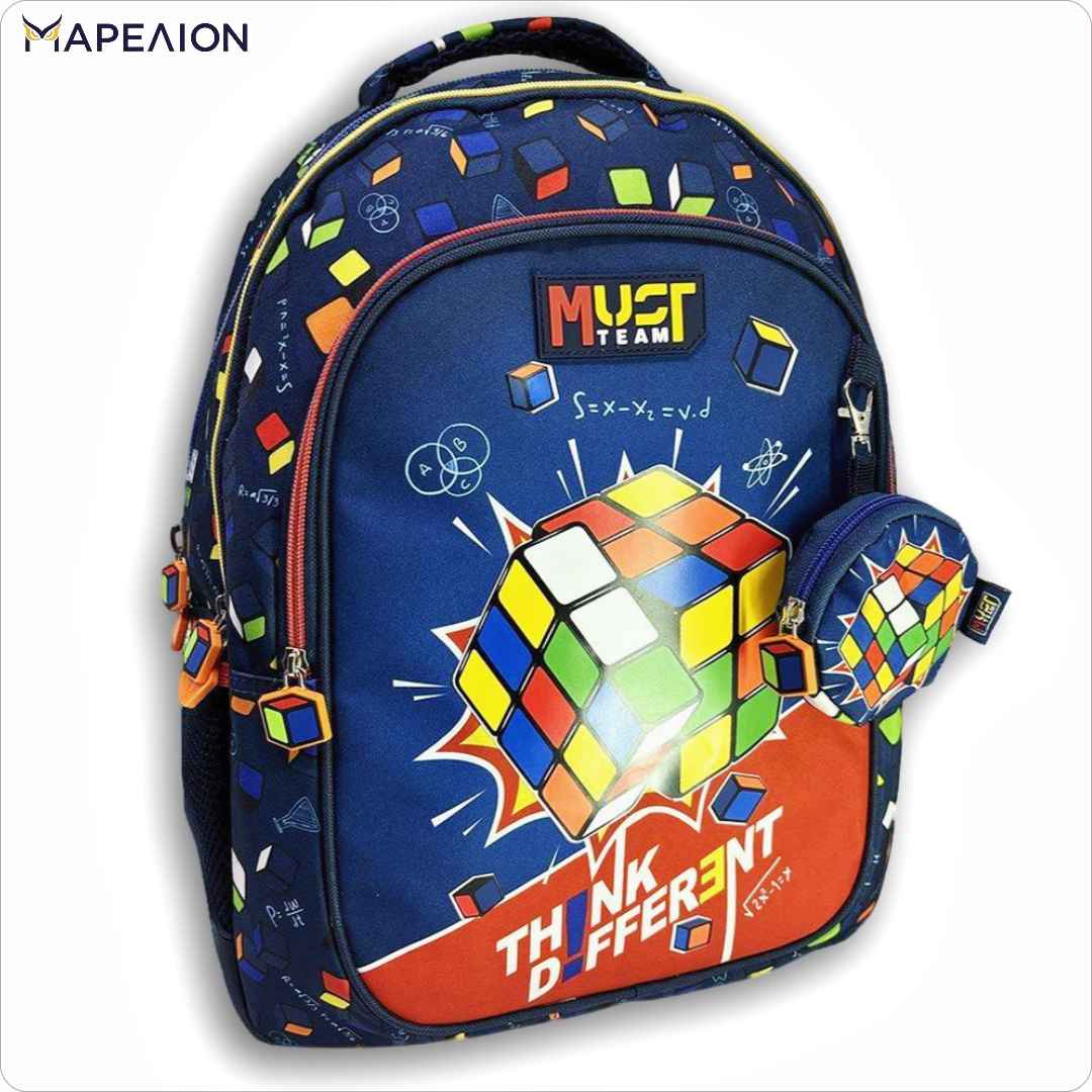 Σχολική Τσάντα Πλάτης Δημοτικού Must Team Think Different 3 Θήκες SCHOOL BACKPACK BAG