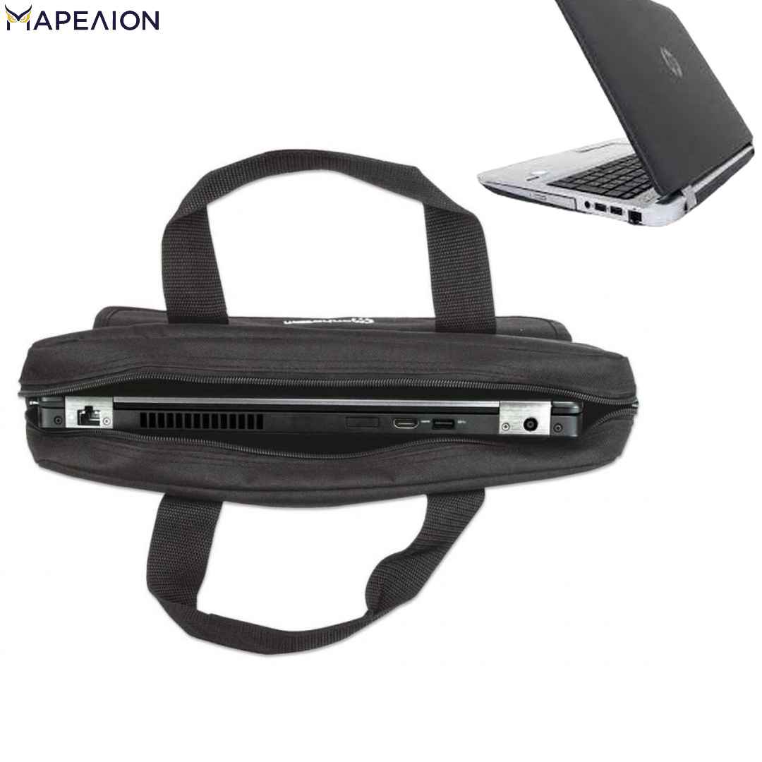 MANHATTAN 438889 London Carry Case, for 15.6” Laptops, Grey-Black