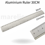 Aluminium Ruler 30cm - Μεταλλική Ρίγα Χάρακας 30 εκατοστά