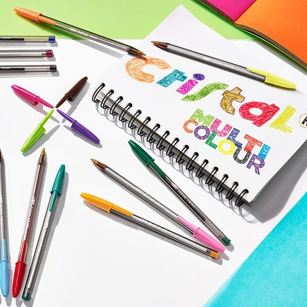 BIC Cristal Fun Ballpoint Pen 1.6mm Assorted Colors - Στυλό Διαρκείας Χοντρό 5 Χρώματα