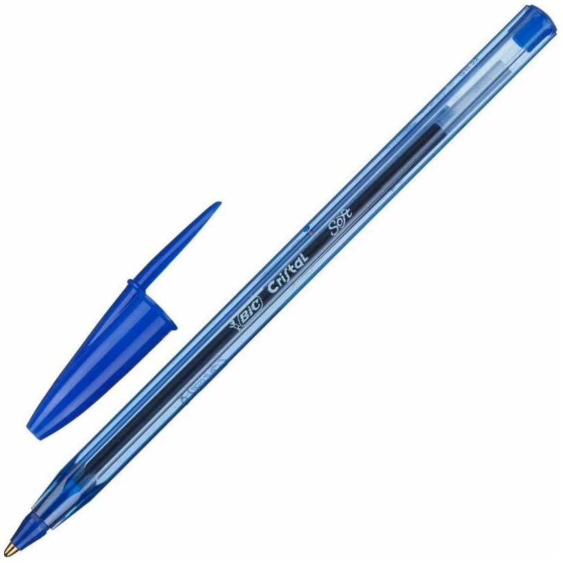 Bic Cristal Soft Ballpoint Pen Medium Blue
