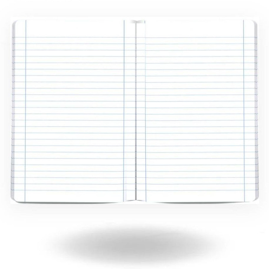 Fashionable Cover Ruled Notebook 50 Sheets 17x25cm (4 COLORS) - Τετράδιο Ριγέ Καρφίτσα 17x25 50 Φύλλα