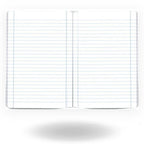 Fashionable Cover Ruled Notebook 50 Sheets 17x25cm (4 COLORS) - Τετράδιο Ριγέ Καρφίτσα 17x25 50 Φύλλα