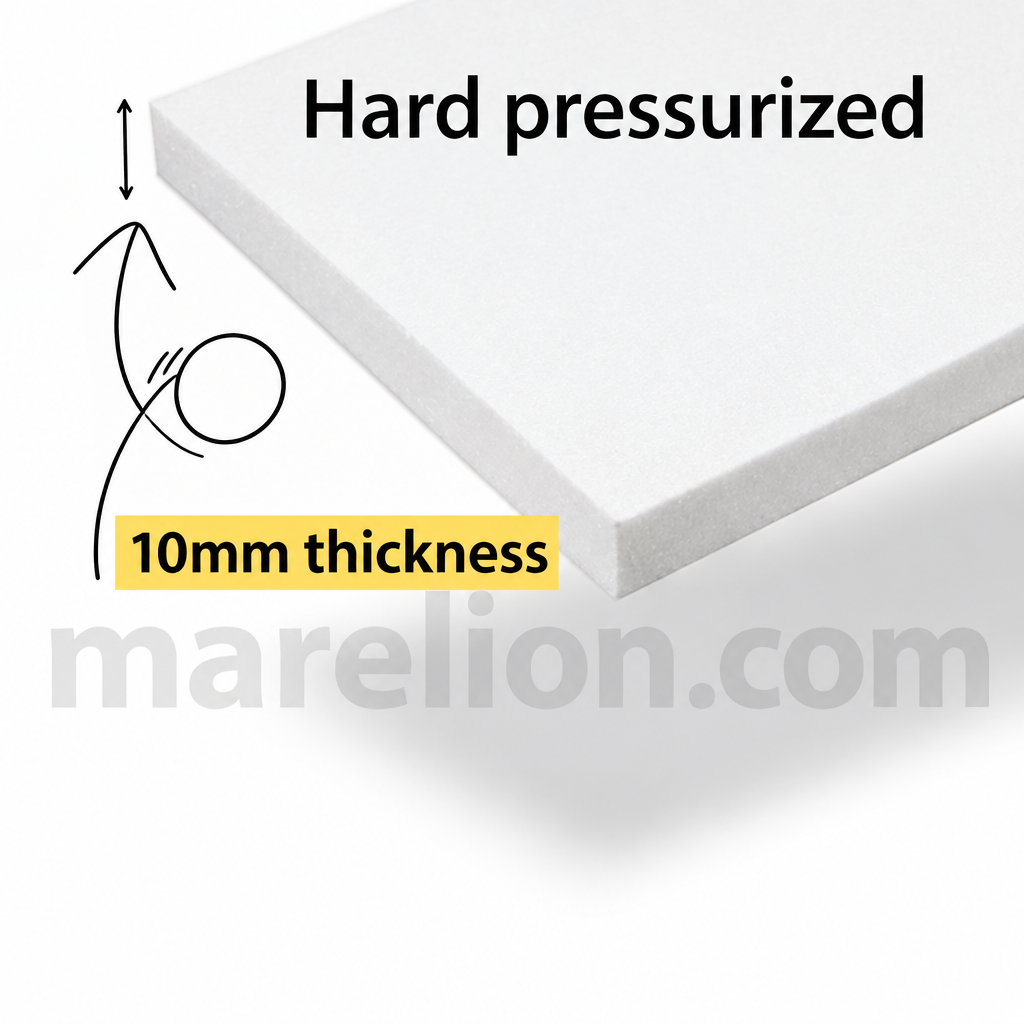 Compressed Polyester Board White 10mm - Πλάκα Πολυστερίνης 10mm, Σε 3 Μεγέθη, A3 / A4 / A5