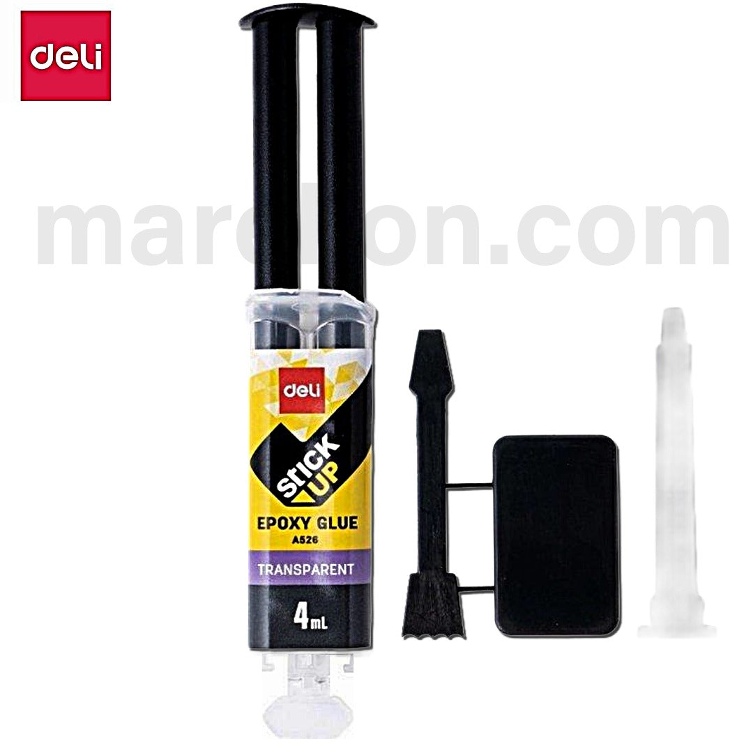 Deli Διάφανη Εποξική Κόλλα 4ml Δύο Συστατικών | Marelion