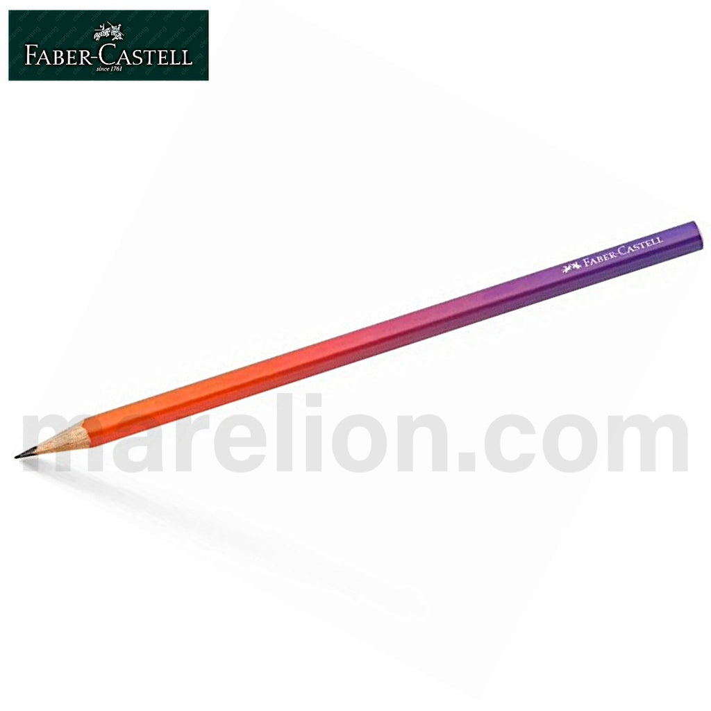 ΜΟΛΥΒΙ ΤΡΙΓΩΝΙΚΟ FABER CASTELL FLOW EDITION B PUNCHY MELON ΛΙΛΑ - ΠΟΡΤΟΚΑΛΙ 118404