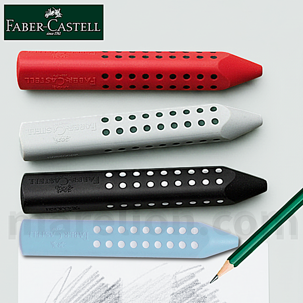 Faber Castell Grip Eraser, RED | BLACK | GREY | SKY BLUE - Γόμα Σχολικά σβηστήρια - ΧΟΝΔΡΙΚΗ ΠΩΛΗΣΗ