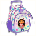 Gabbys Dollhouse shine Must Team Trolley Bag 2 Compartments -Τσάντα Τρολέι Νηπίου