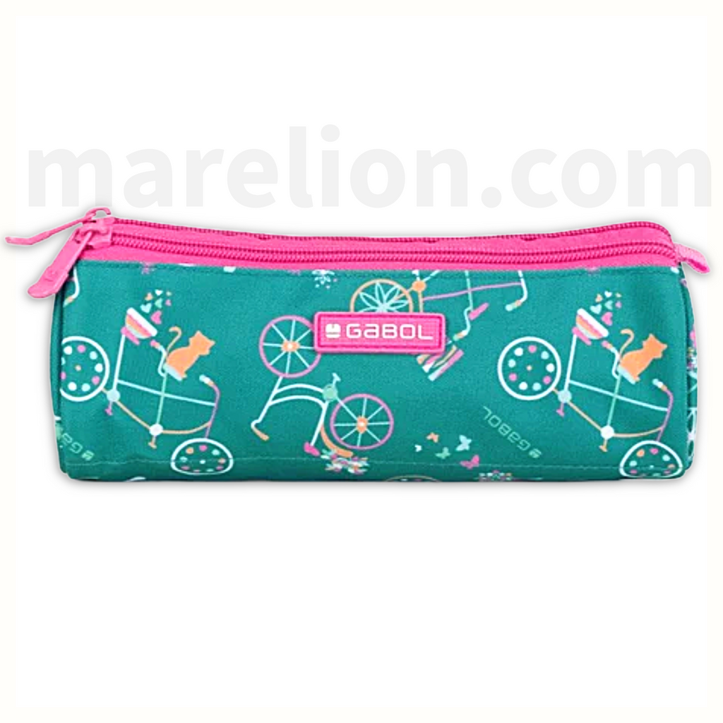Gabol Pencil Case Bicycle with 3 Zip - Κασετίνα με 3 Θήκες