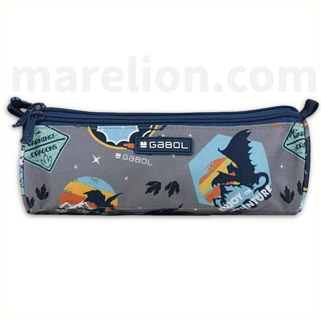 Gabol Pencil Case Dragons with 3 Zip - Κασετίνα με 3 Θήκες (Copy)