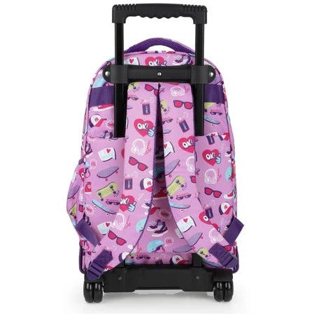 Gabol Trolley School Bag, i love Skate 2 Cases - Σχολική Τσάντα Τρολέι 