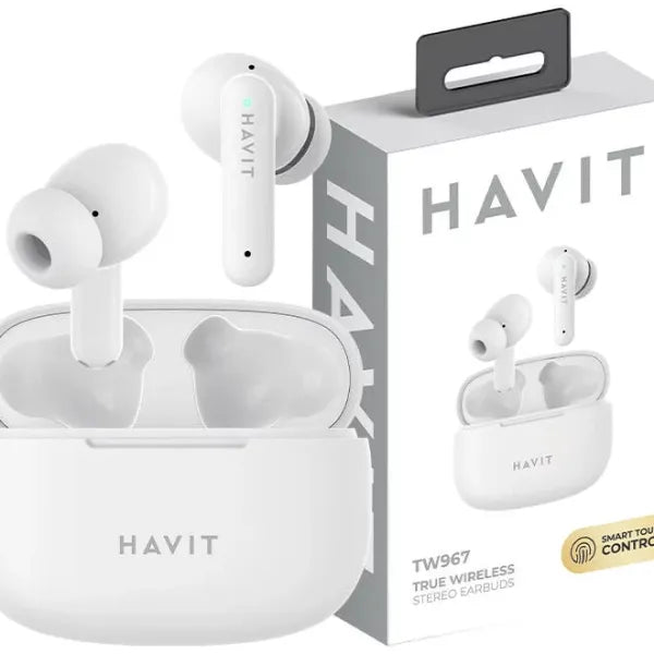 Havit TW967 Pro Wireless Bluetooth Earbuds Black / White - Ασύρματα Ακουστικά