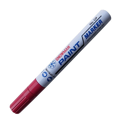 Snowman Paint Markers Dual Tip 1.5mm to 4mm | Set of 7 Colours - Μαρκαδόρος Μπογιάς Διπλής Όψης 7 Χρώματα