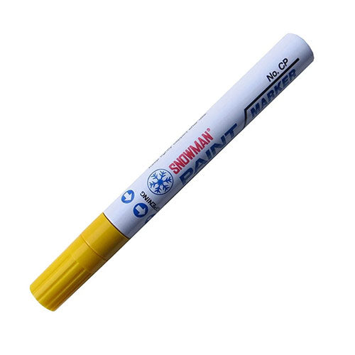 Snowman Paint Markers Dual Tip 1.5mm to 4mm | Set of 7 Colours - Μαρκαδόρος Μπογιάς Διπλής Όψης 7 Χρώματα