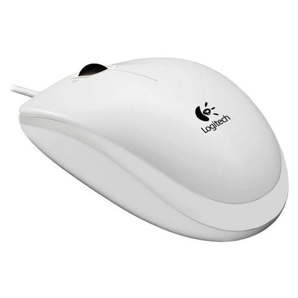 Logitech Mouse White B100 (910-003360) - Ενσύρματο ποντίκι