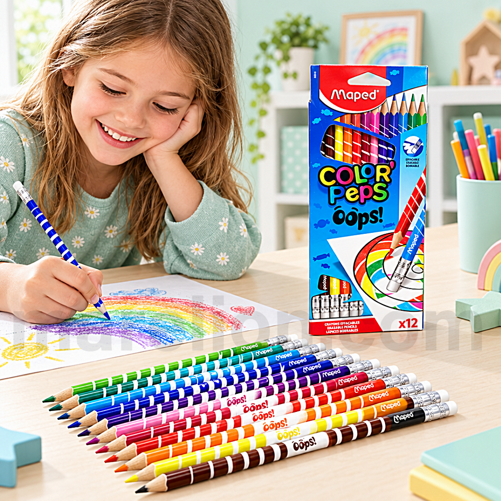 Maped Color'Peps Oops Ξυλομπογιές με Γόμα | Marelion